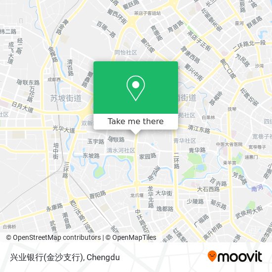 兴业银行(金沙支行) map