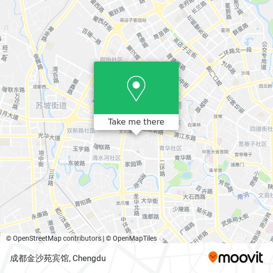 成都金沙苑宾馆 map