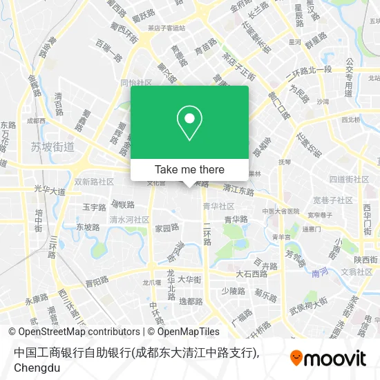 中国工商银行自助银行(成都东大清江中路支行) map
