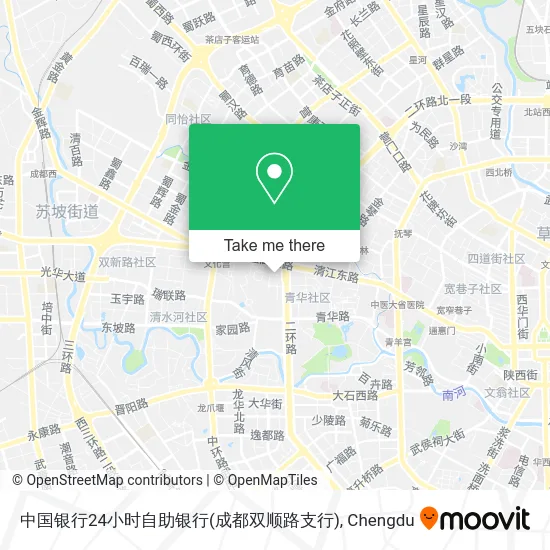 中国银行24小时自助银行(成都双顺路支行) map
