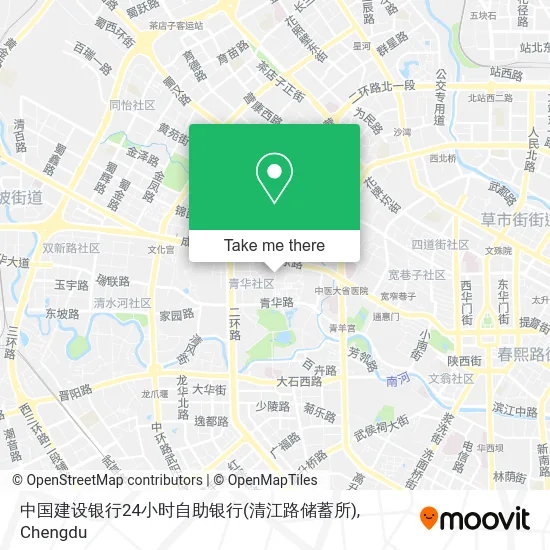 中国建设银行24小时自助银行(清江路储蓄所) map