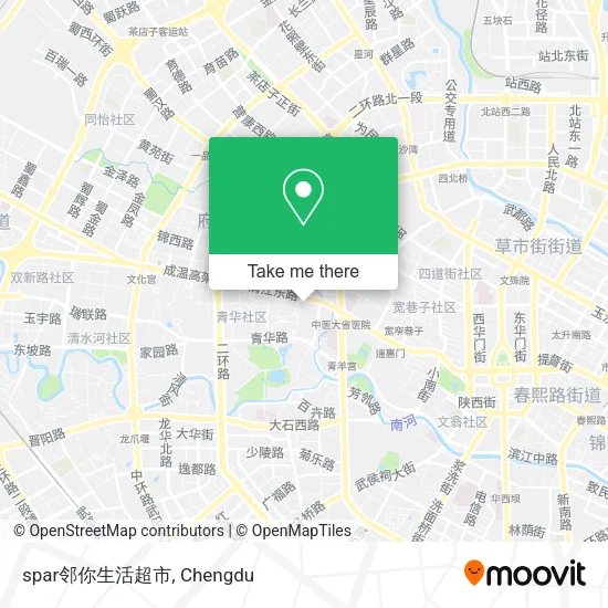spar邻你生活超市 map