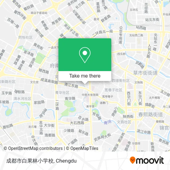 成都市白果林小学校 map