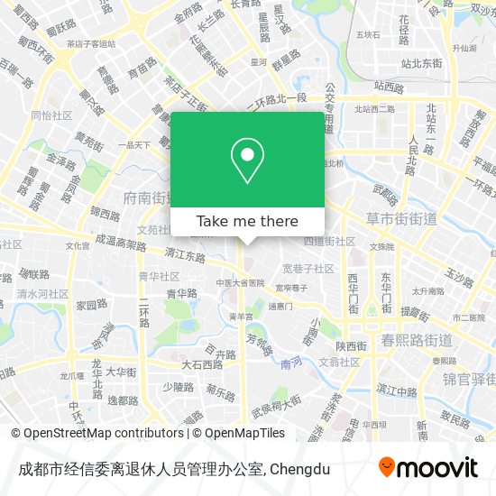 成都市经信委离退休人员管理办公室 map