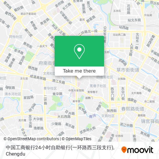 中国工商银行24小时自助银行(一环路西三段支行) map