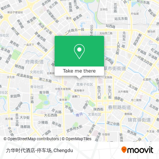 力华时代酒店-停车场 map