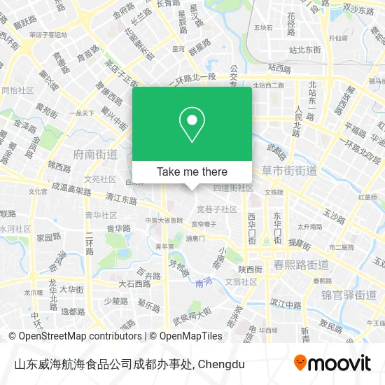 山东威海航海食品公司成都办事处 map