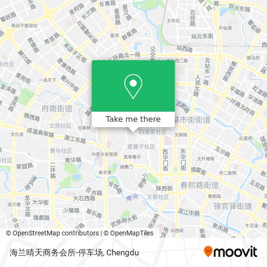 海兰晴天商务会所-停车场 map