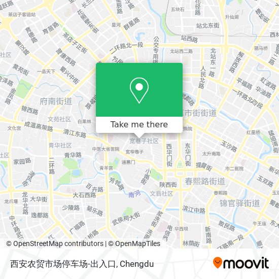 西安农贸市场停车场-出入口 map
