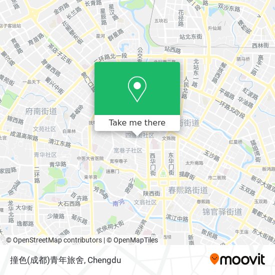 撞色(成都)青年旅舍 map