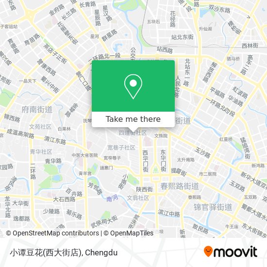 小谭豆花(西大街店) map