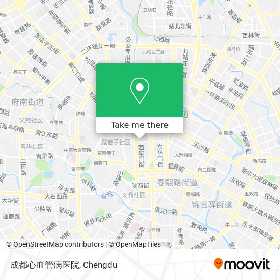 成都心血管病医院 map
