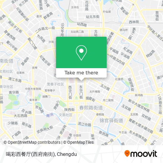 喝彩西餐厅(西府南街) map