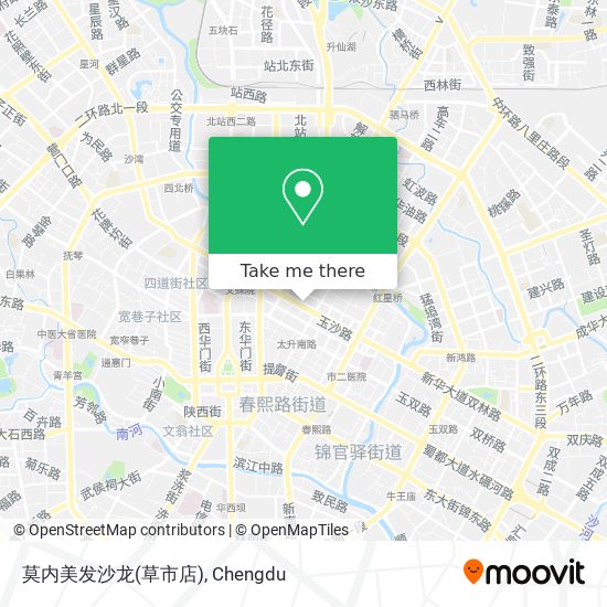 莫内美发沙龙(草市店) map