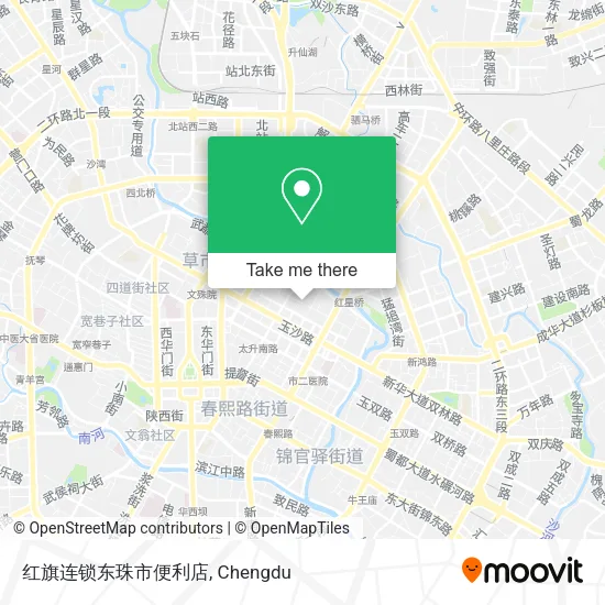 红旗连锁东珠市便利店 map
