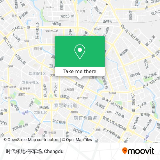 时代领地-停车场 map