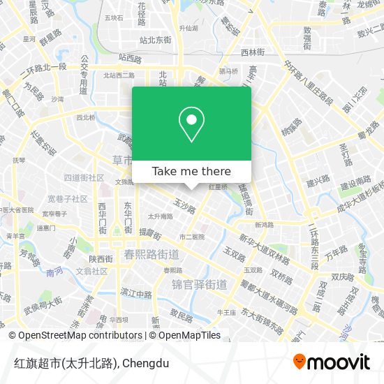 红旗超市(太升北路) map