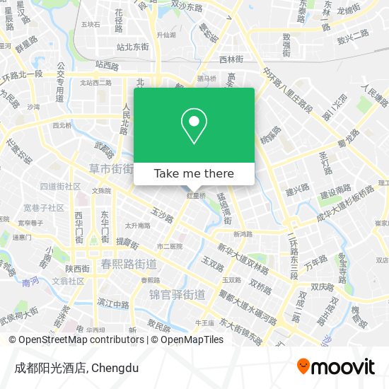 成都阳光酒店 map