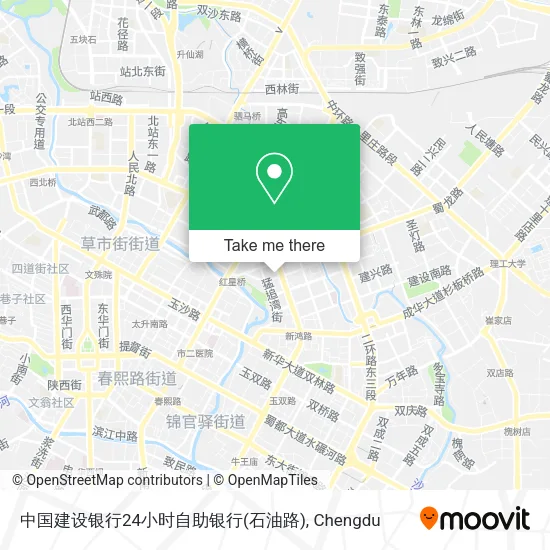 中国建设银行24小时自助银行(石油路) map