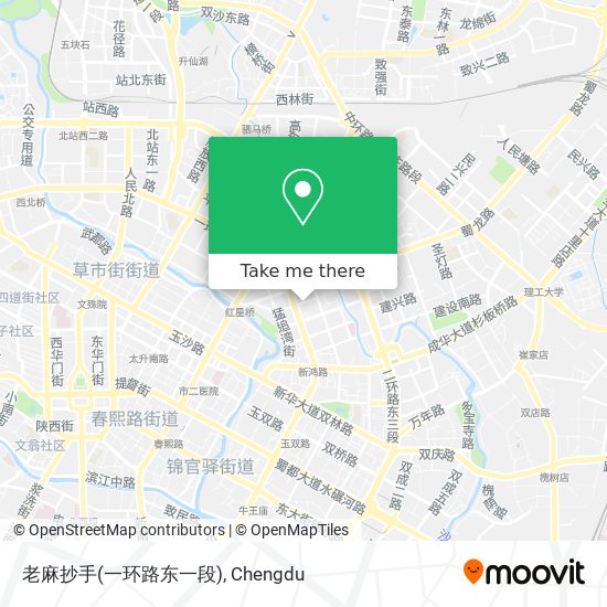 老麻抄手(一环路东一段) map