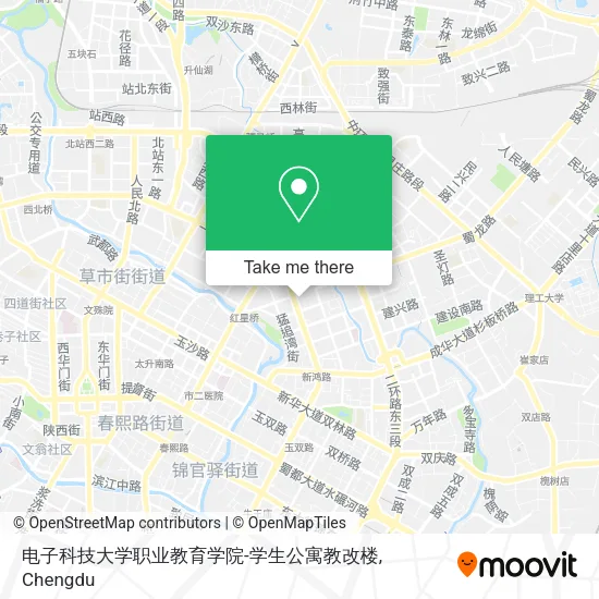 电子科技大学职业教育学院-学生公寓教改楼 map