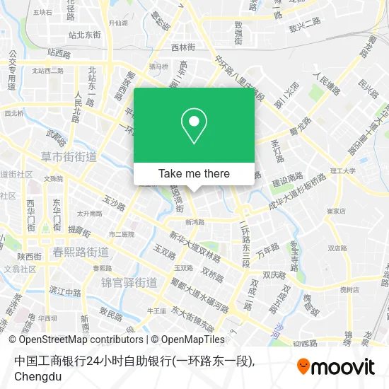 中国工商银行24小时自助银行(一环路东一段) map