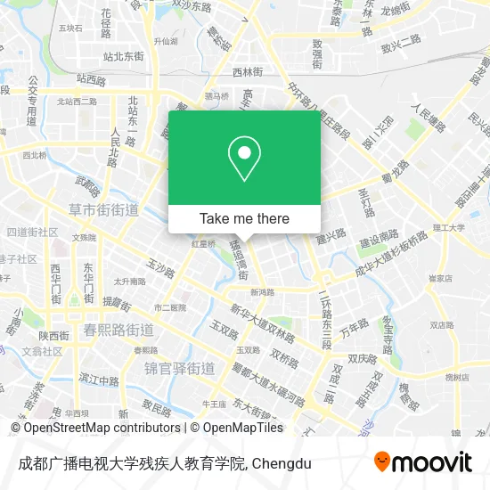 成都广播电视大学残疾人教育学院 map