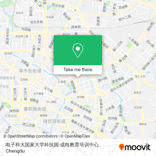 电子科大国家大学科技园-成电教育培训中心 map