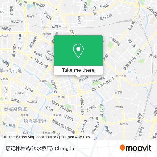 廖记棒棒鸡(踏水桥店) map