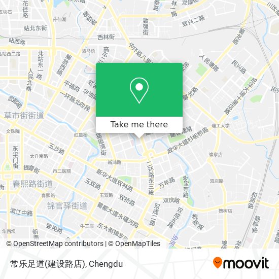 常乐足道(建设路店) map