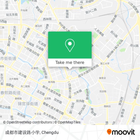 成都市建设路小学 map