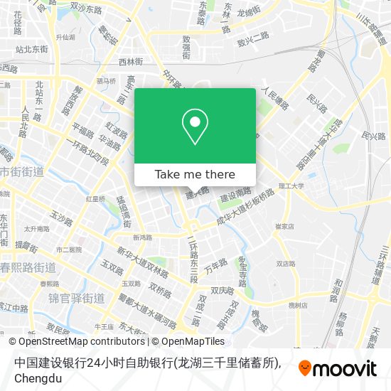 中国建设银行24小时自助银行(龙湖三千里储蓄所) map