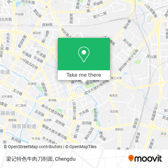 梁记特色牛肉刀削面 map