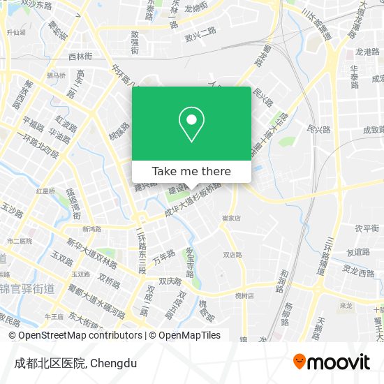 成都北区医院 map