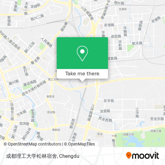 成都理工大学松林宿舍 map