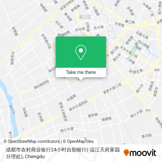 成都市农村商业银行24小时自助银行(-温江天府家园分理处) map