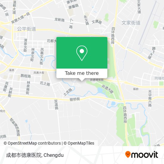 成都市德康医院 map