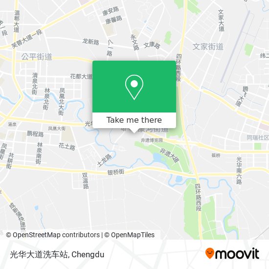 光华大道洗车站 map