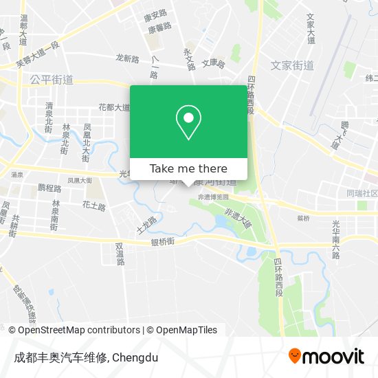成都丰奥汽车维修 map