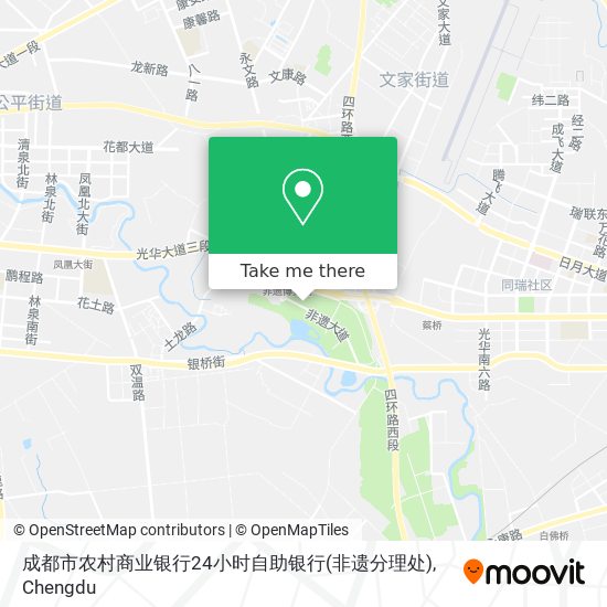 成都市农村商业银行24小时自助银行(非遗分理处) map