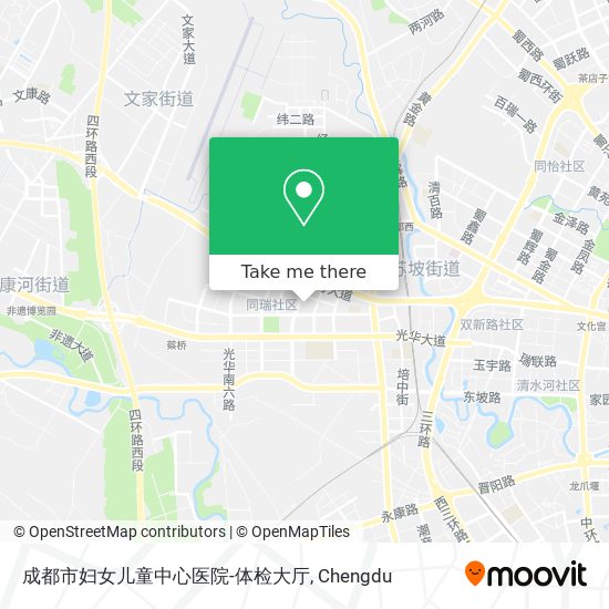 成都市妇女儿童中心医院-体检大厅 map