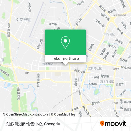 长虹和悦府-销售中心 map