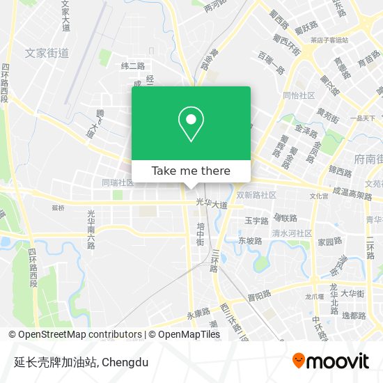 延长壳牌加油站 map