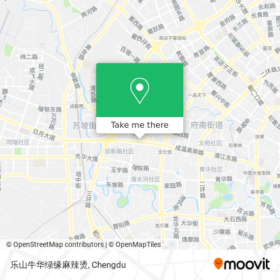 乐山牛华绿缘麻辣烫 map