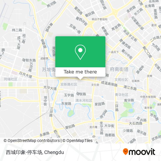 西城印象-停车场 map