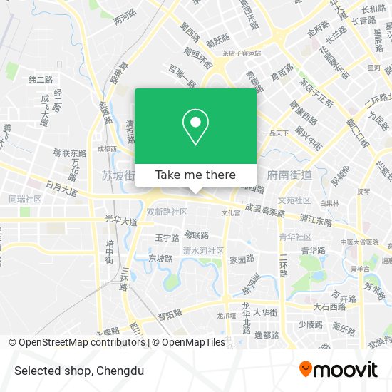 Selected  shop map