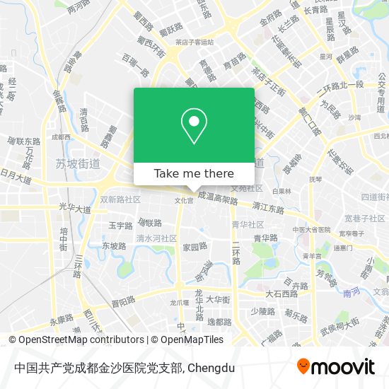 中国共产党成都金沙医院党支部 map
