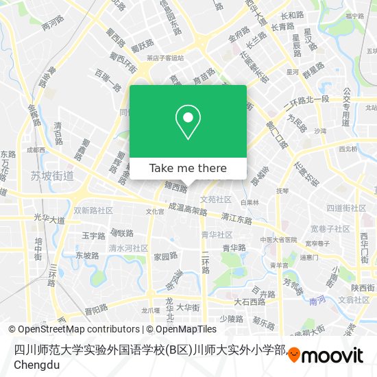 四川师范大学实验外国语学校(B区)川师大实外小学部 map