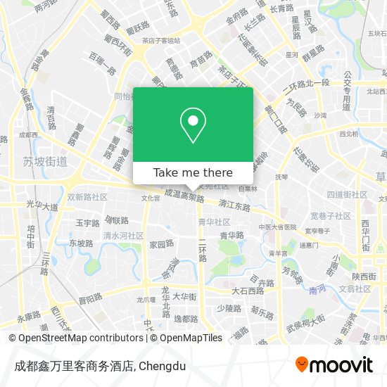 成都鑫万里客商务酒店 map