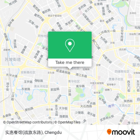 实惠餐馆(战旗东路) map